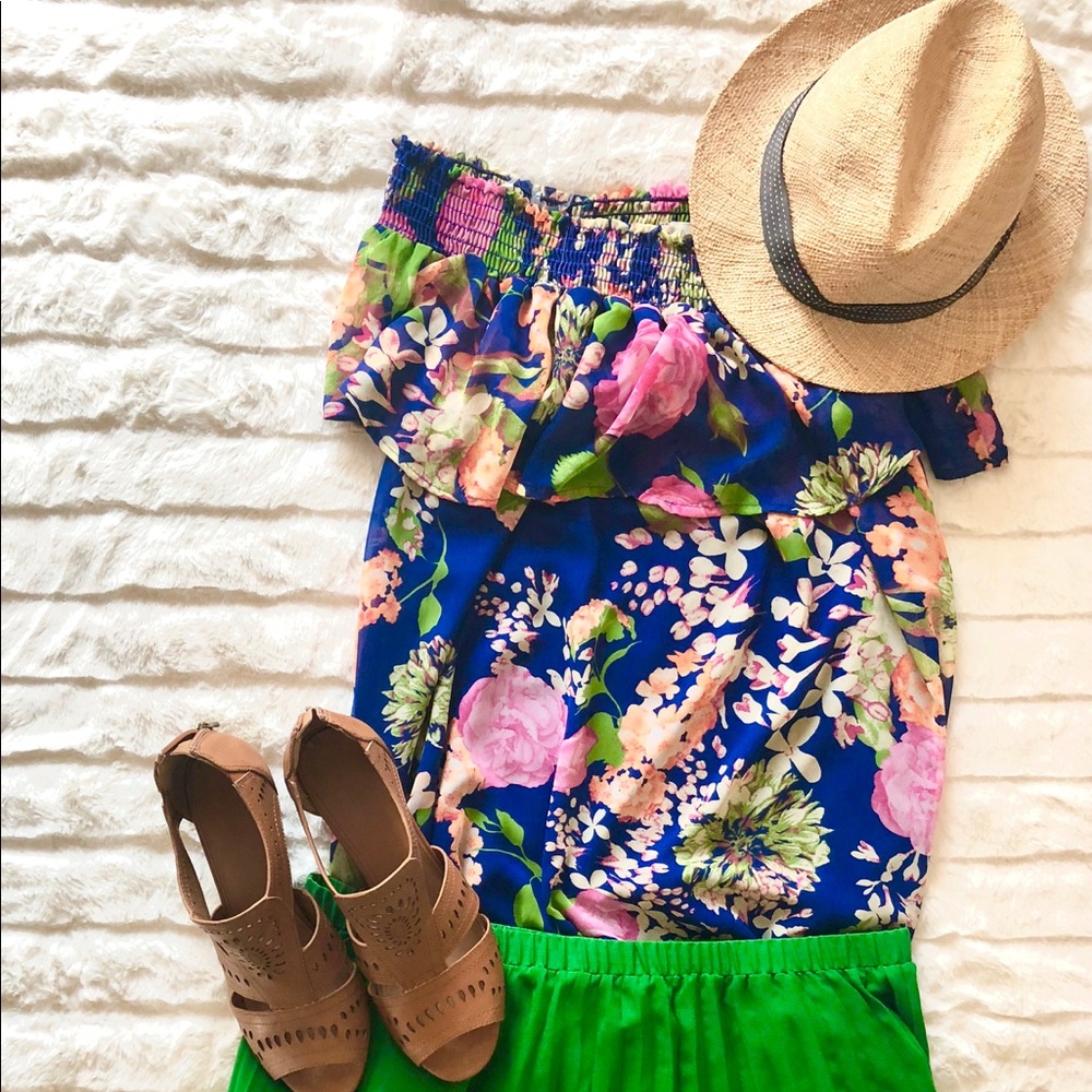 Sleeveless Floral Top